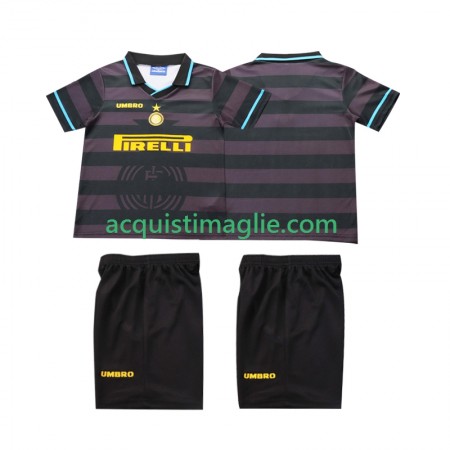 Divisa di Calcio Inter Milan Retro Bambino Terza 1997 1998